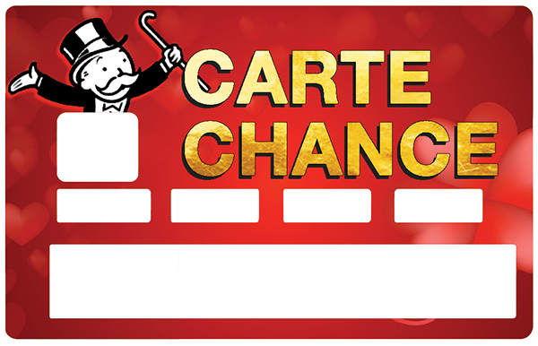 Carte Chance- Aufkleber für Kreditkarte, 2 Kreditkartenformate verfügb –  CatarinaCalavera