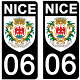 06 NICE - Stickers pour plaque d'immatriculation, disponible pour AUTO et MOTO