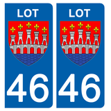 46 LOT - Stickers pour plaque d'immatriculation, disponible pour AUTO et MOTO