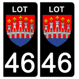 46 LOT - Stickers pour plaque d'immatriculation, disponible pour AUTO et MOTO