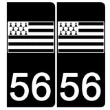 56 Gwen-ha-Du - License plate stickers, available for CAR and MOTORCYCLE