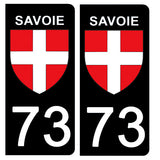 73 SAVOIE - Stickers for license plates, available for CAR and MOTORCYCLE