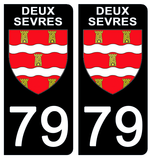 79 DEUX SEVRES - Stickers pour plaque d'immatriculation, disponible pour AUTO et MOTO