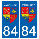 84 VAUCLUSE - Stickers pour plaque d'immatriculation, disponible pour AUTO et MOTO