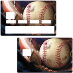 Baseball - sticker pour carte bancaire, 2 formats de carte bancaire disponibles