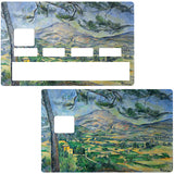 La Sainte Victoire, Cezanne - sticker pour carte bancaire, 2 formats de carte bancaire disponibles