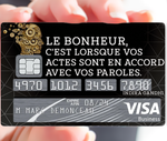 Le Bonheur - sticker pour carte bancaire