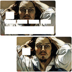 The Desperate von Gustave Courbet - Kreditkartenaufkleber, 2 Kreditkartenformate erhältlich