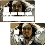 Le désespéré de Gustave Courbet - sticker pour carte bancaire, 2 formats de carte bancaire disponibles