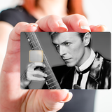 Hommage an David Bowie – Aufkleber für Bankkarte, 2 Bankkartenformate verfügbar