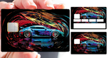 Deutch motorsport - sticker pour carte bancaire, 2 formats de carte bancaire disponibles