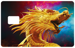 Année du dragon - sticker pour carte bancaire, format US