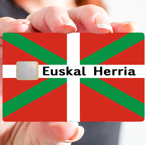 Euskal Herria, das Baskenland – Kreditkartenaufkleber, 2 Kreditkartenformate erhältlich