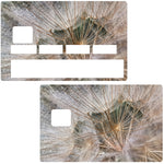 Fleur de pissenlit - sticker pour carte bancaire, 2 formats de carte bancaire disponibles