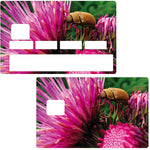 Chardons et insectes - sticker pour carte bancaire, 2 formats de carte bancaire disponibles