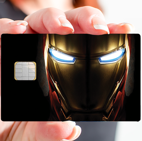 Tribute to Iron Man - sticker pour carte bancaire, 2 formats de carte bancaire disponibles