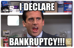 I declare bankruptcy - sticker pour carte bancaire, format US