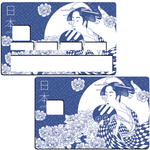 Japon- sticker pour carte bancaire, 2 formats de carte bancaire disponibles