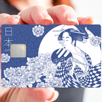 Japon- sticker pour carte bancaire, 2 formats de carte bancaire disponibles