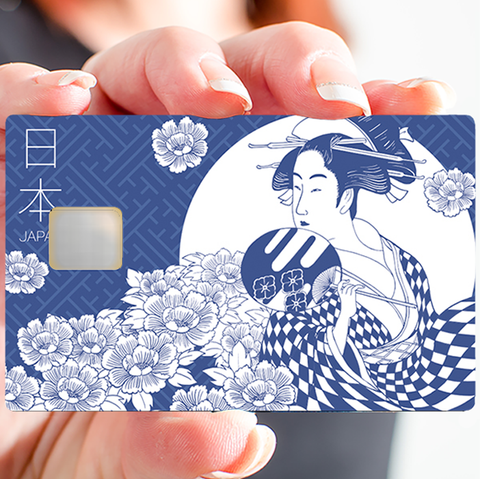 Japon- sticker pour carte bancaire, 2 formats de carte bancaire disponibles