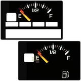 LEERER TANK - Kreditkartenaufkleber, 2 Kreditkartenformate erhältlich
