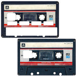 Cassette audio, K7- sticker pour carte bancaire, 2 formats de carte bancaire disponibles