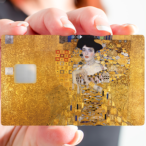 Adele Bloch-Bauer von Gustav Klimt - Kreditkartenaufkleber, 2 Kreditkartengrößen erhältlich