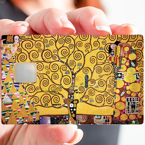 Klimt, der Lebensbaum - Kreditkartenaufkleber, 2 Kreditkartengrößen erhältlich