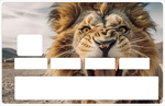 Lion - sticker pour carte bancaire, 2 formats de carte bancaire disponibles