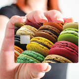 Macarons - sticker pour carte bancaire, 2 formats de carte bancaire disponibles