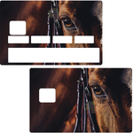 Cheval- sticker pour carte bancaire, 2 formats de carte bancaire disponibles