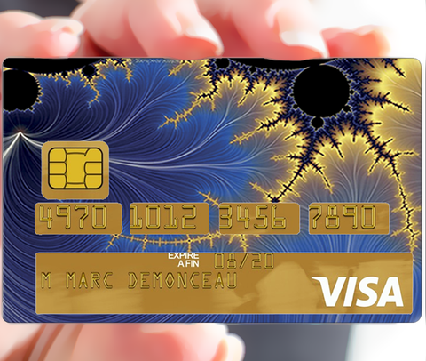 Orion - sticker pour carte bancaire, 2 formats de carte bancaire disponibles