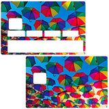 PFAU und KRANICH - Kreditkartenaufkleber, 2 Kreditkartenformate verfügbar