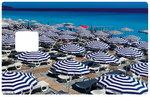 Les plages de Nice - sticker pour carte bancaire, 2 formats de carte bancaire disponibles
