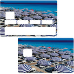 Les plages de Nice - sticker pour carte bancaire, 2 formats de carte bancaire disponibles