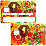 Shop on web  - sticker pour carte bancaire, 2 formats de carte bancaire disponibles