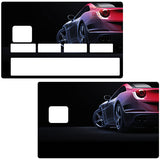 Super Car - sticker pour carte bancaire, 2 formats de carte bancaire disponibles