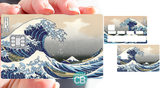 The Great Wave off Kanagawa by Hokusai - credit card sticker, 2 credit card sizes available