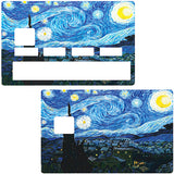 Die Sternennacht von Van Gogh - Kreditkartenaufkleber, 2 Kreditkartengrößen erhältlich