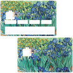 Van Goghs Schwertlilien - Kreditkartenaufkleber, 2 Kreditkartenformate verfügbar