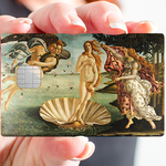 Botticelli, La naissance de Venus - sticker pour carte bancaire, 2 formats de carte bancaire disponibles