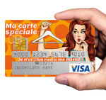 My special card, I have nothing left to wear - credit card sticker, 2 credit card formats available