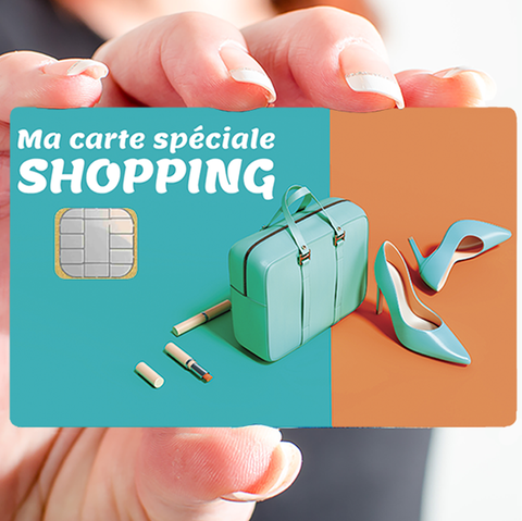 My special Shopping card - Kreditkartenaufkleber, 2 Kreditkartenformate erhältlich