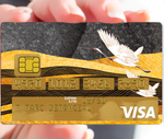 LES CIGOGNES - credit card sticker, 2 credit card formats available