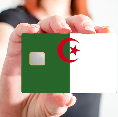 Flagge von Algerien - Kreditkartenaufkleber