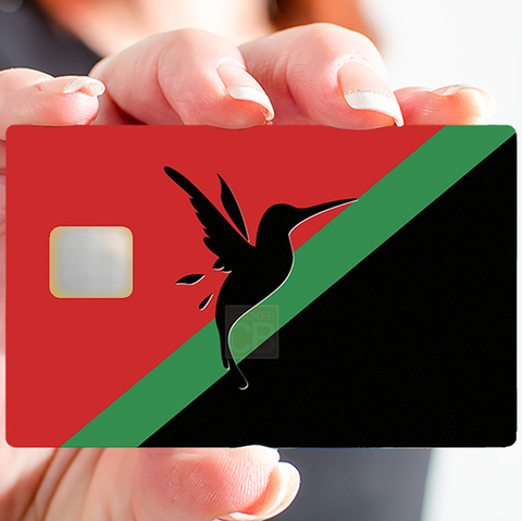Nouveau drapeau de la Martinique - sticker pour carte bancaire, 2 formats de carte bancaire disponibles