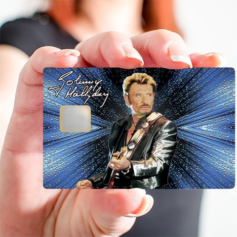 Hommage an Johnny Hallyday, bearbeiten. limitiert 300 ex - Kreditkartensticker, 2 Kreditkartenformate erhältlich