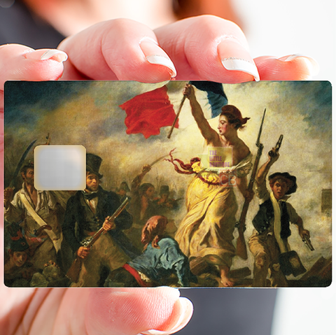 Liberté, egalité, fraternité - sticker pour carte bancaire, 2 formats de carte bancaire disponibles