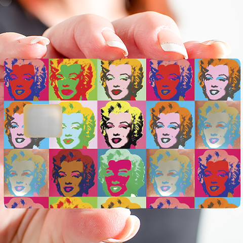 Marilyn Monroe by Andy Warhol - sticker pour carte bancaire, 2 formats de carte bancaire disponibles
