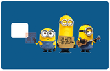 Tribute to Stupid Minions - sticker for bank card, 2 bank card formats available